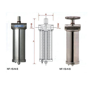 JNC單芯不銹鋼過濾器（NF-1S-N-S、NF-1S-H-S）